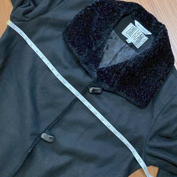 Bill Blass signature woman’s lambs wool blend long maxi collard coat size 14 🌹 - Picture 8 of 12